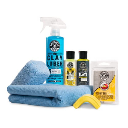 Chemical Guys, Clay Bar & Luber Combo Kit for Smooth Paint, 6-Piece Set