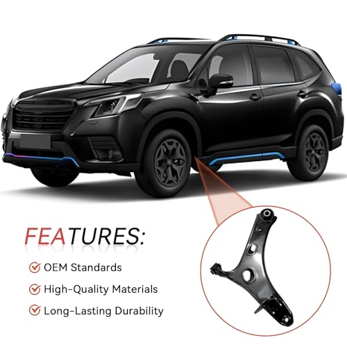 RK622856 Front Right Lower Control Arm Assembly Fits for 14-18 Subaru - size: Right Side