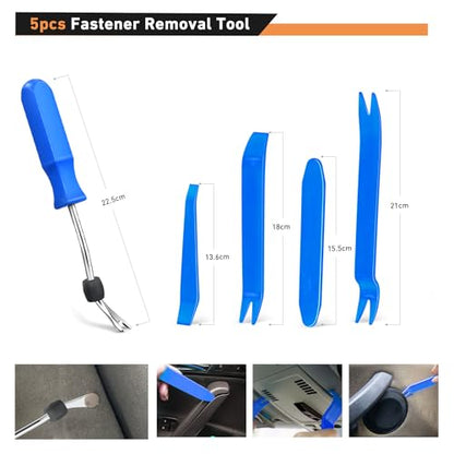 GOOACC 855Pcs Car Push Retainer Clips & Auto Fasteners Assortment - color: 810 Clips + 41 Tools