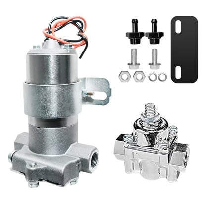 110 GPH Electric Fuel Pump with Regulator – Model 12-802-1 for High-Performance Applications (Zinc, 110 GPH) - color: 110 GPH