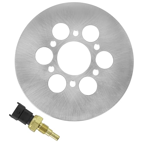 Caltric Rear Brake Caliper and Disc Rotor with Pad Compatible with Yamaha Rhino 660 YXR660 4X4 2004-2007