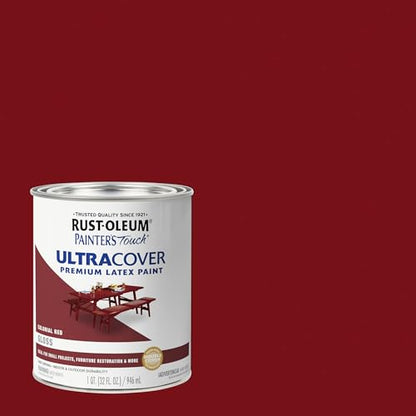 Rust-Oleum Painter's Touch Brush Enamel Paint, Gloss Colonial Red - color: Gloss Colonial Red, size: 1 Quarts (Pack of 1)