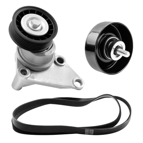 Belt Drive Tensioner Pulley Component Kit Fits for Silverado Tahoe Sierra