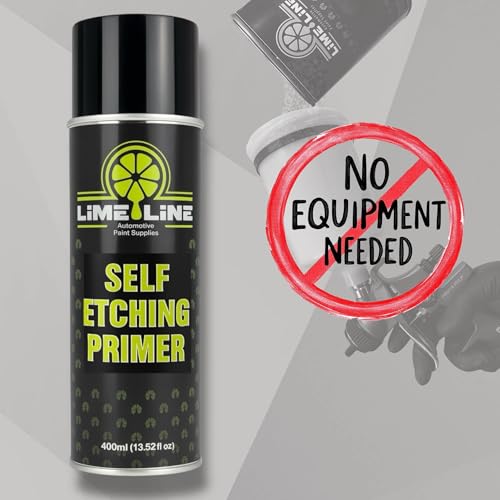LiME LiNE Self Etching Primer – Professional Automotive Aerosol Primer for Bare Metal – Acid Etch Anti-Rust Formula – Fast-Drying, High Adhesion Spray Can (Pack of 1) - color: Pack of 1