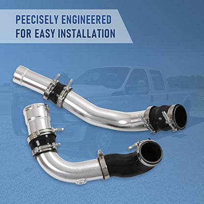 Intercooler Pipe Boot Kit For 6.7L F250/F350/F450 2011-2016 Powerstroke - size: Flow Hot & Cold Side Intercooler Pipe Boot Kit