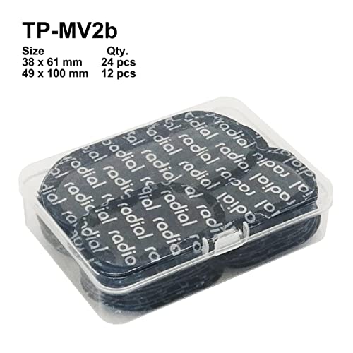 TP-MV2b Radial Tire Patch Kit 36 pcs(1 1/2" x 2 3/8" (38 x 61 mm) 24 pcs and 2" x 4" (49 x 100 mm) 12 pcs in a Box) - size: 1.5" x 2.4" 24 pcs ; 2" x 4" 12 pcs