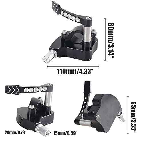 Universal 7/8" CNC ATV Thumb Throttle，Compatible with Yamaha YFZ450 Banshee 350 W 350 fit for Honda TRX450ER Sportrax 450 Control Lever