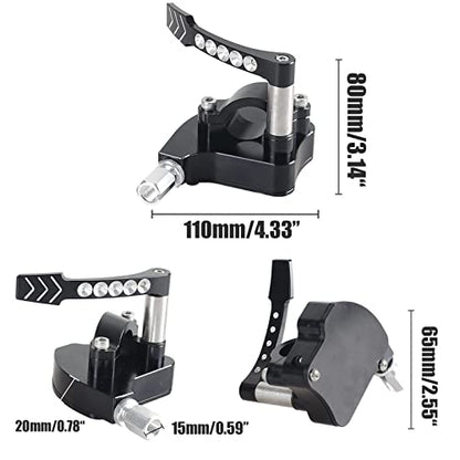 Universal 7/8" CNC ATV Thumb Throttle，Compatible with Yamaha YFZ450 Banshee 350 W 350 fit for Honda TRX450ER Sportrax 450 Control Lever