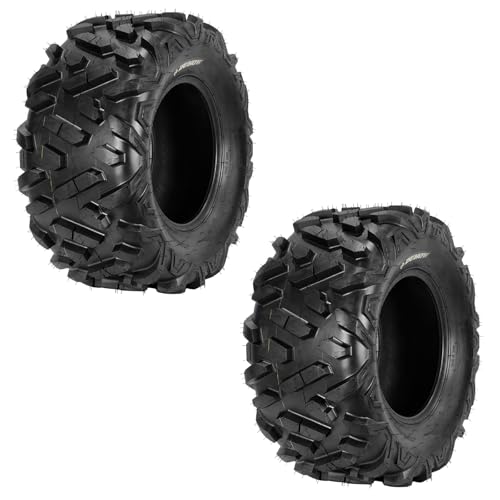 GarveeTech ATV Tires, 2 Pack 26x11-12 26x11x12 ATV UTV Tires for Trail, Desert, Mud, Dirt, Street, Sand, 6PR Tubeless - size: 26X11-12, style: Pattern A