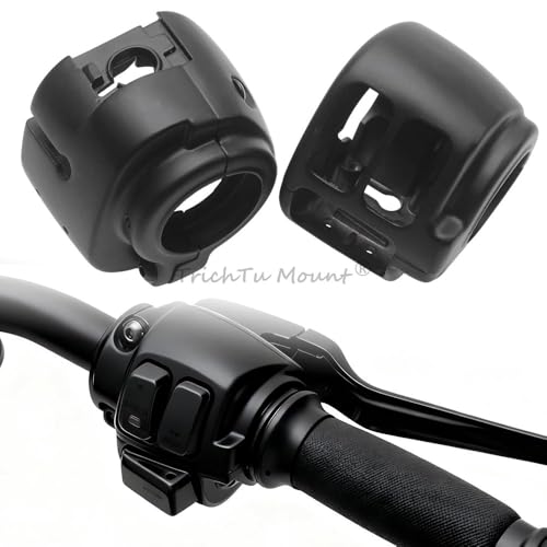 Motorcycle Hand Control Switch Housing Kit Fit for Harley 2014-later Sportster XL883 XL1200, 2012-2017 Dyna and 2011-2024 Softail,Direct replacment of OEM#71826-11 (Black) - color: Black