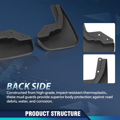 PIT66 Mud Flaps Fit Volvo XC40 2017-2021 Front & Rear Splash Guards 4PCS - size: Fit Volvo XC40 2017-2021