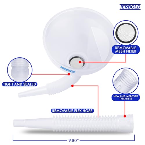 Automotive Flex Funnel with Hose (Clear) - color: Clear
