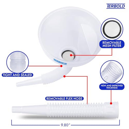 Automotive Flex Funnel with Hose (Clear) - color: Clear