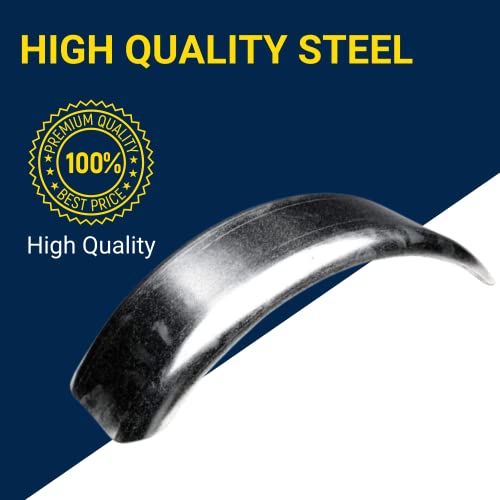 Tie Down Trailer Fender Single Axle - 16 Gauge Galvanized Steel Trailer Fender - 8" Wheel Size - 20" long 7" wide 6" tall (1 Fender) - size: 20" x 7" x 6", style: 1 Fender