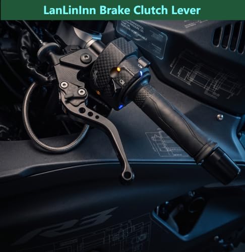 Motorcycle Brake and Clutch Levers Fit For ZX-6R ZX636 2019-2024 2025 2026 - color: Black