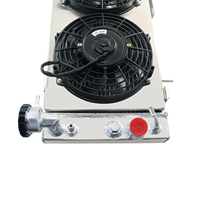 4 Row Radiator Shroud Fan For Jeep Cherokee XJ Comanche 1991-2001 - size: 4 Row Radiator/w Cap+Shroud Fan+Relay Kit