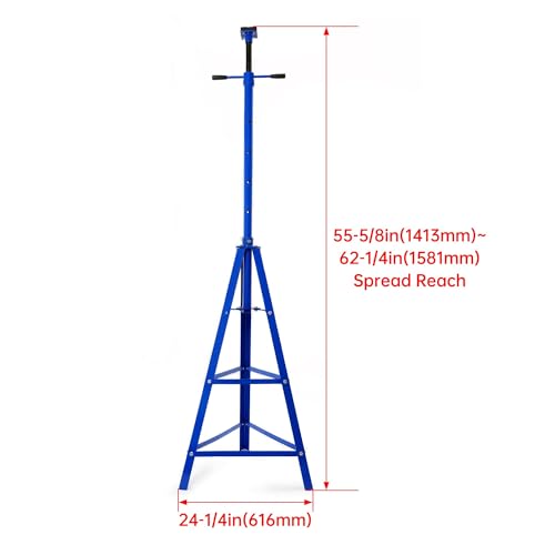 KUAFU Adjustable Under Hoist Tripod Stand, 4500 LBS Load Capacity, 2 Ton - size: Blue