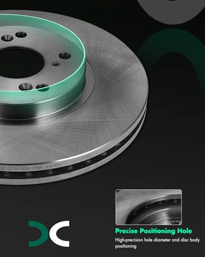 SCITOO - Brake Kits For Acura For CL 2001-2003,For TL 1999-2003 2006-2008 - size: Front 31275 + D787-7656 [2+4PCS]