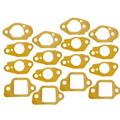 Carbon-14 ﻿(16pcs) 16221-883-800, 16212-ZL8-000, 16228-ZL8-000 Carburetor Gaskets, Suitable for Hond- GCV190 GCV135 GCV160 HRS216 HRT216 HRB216 Lawn Mower Replacement Part