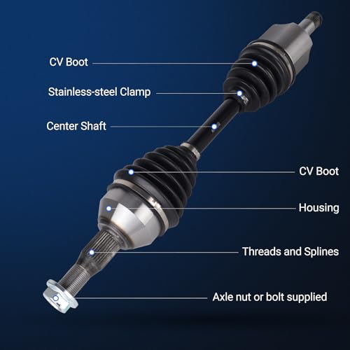 Autoround 661255 661250 Front CV Axle Shaft Assembly Fits Chevy