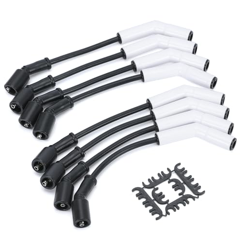 Spark Plug Wire Set for GM LS3/LS4/LS7/LT Engines 9070C Extreme 9000 Ceramic Spark Plug Boot Ignition Wire/Cable Kit