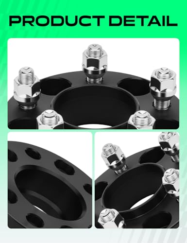 YHTAUTO 5x4.5 Hub Centric Wheel Spacers 1.25 Inch for Ford, Lincoln - size: 1.25 Inch Thickness, style: 2 PCS