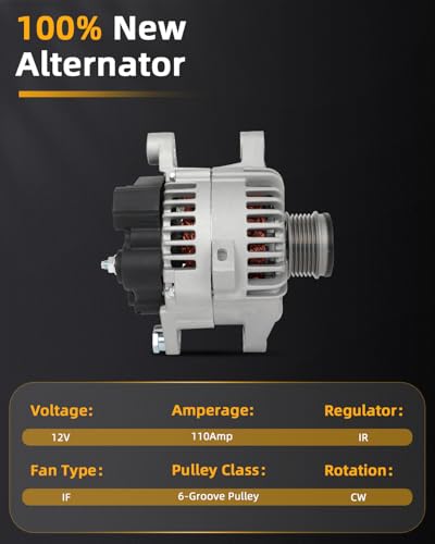 OCPTY Alternator for Hyundai for Sonata 2.0L 11-14,for Santa Fe 2.4L 10-12