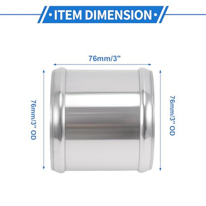 3" OD 0° 6063 Aluminum Alloy Tube Intercooler Pipe 3" Length - size: 3"OD 3"Length