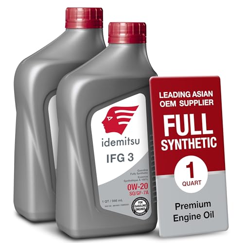 Idemitsu IFG3 0W-20 SP/GF-7A Full Synthetic Motor Oil – 1 Qt, 2 Pack - size: 1 Quart, style: 2 Pack