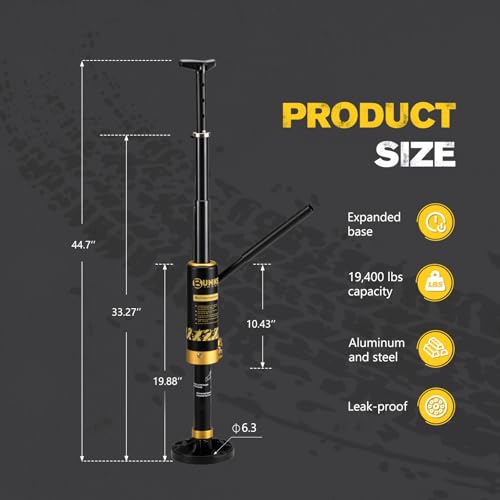 BUNKER INDUST Portable Hydraulic Recovery Jack with Lift Mate, 4x4 Off Road Lift Jack for SUV ATV UTV, 19,400 lbs Lifting Capacity