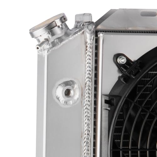 3 Row Radiator Shroud Fan For Ford Mustang LX GT SVT 1979-1993 - size: 3 Row Radiator+Shroud Fan(AT)