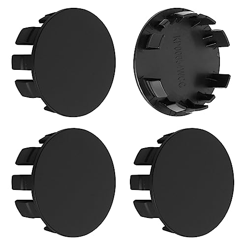 2.4Inch 62MM Wheel Center Caps, Pack of 4 (Matte Black, Outer 62MM, Inner 56MM, Easy DIY Installation) - color: Matte Black, size: Outer 62.0MM , Inner 56.4MM