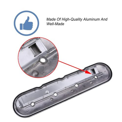 Driver Side Valve Cover with Gasket & Bolts Compatible with 1999-2008 Cadillac Escalade, Chevy Silverado, Suburban, Tahoe, Trailblazer, GMC Sierra, Yukon, Replace# 12570427 264-965