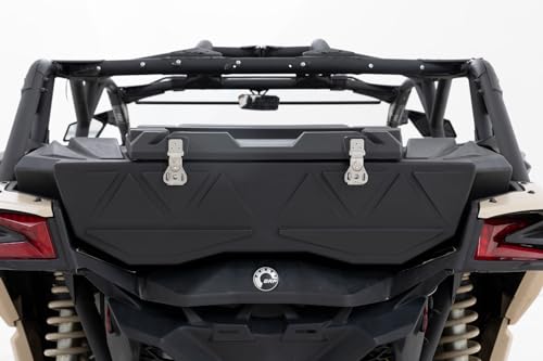 Rough Country Rear Bed Cargo Box for Can-Am Maverick X3 (2 & 4-Seat Models) - 45-Gallon Storage Capacity, Watertight Seal, High-Impact UV-Resistant, Lockable Latches