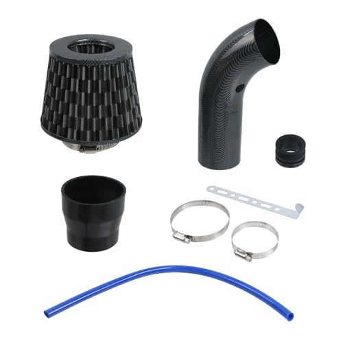 Modengzhe Cool Air Intake Kit, 3" Universal Induction Flow Tube Kit, Gray - color: Gray