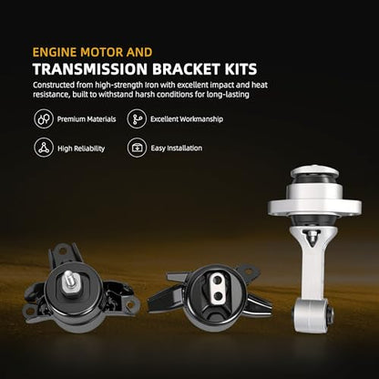 Engine Motor Mount Transmission Bracket Kits for Hyundai Elantra - style: for Elantra/Accent/ Veloster 2011-2017