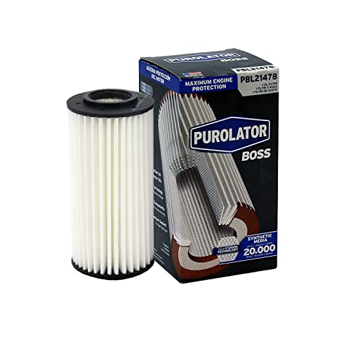 Purolator PBL21478 PurolatorBOSS Maximum Engine Protection Cartridge Oil Filter Compatible With Volkswagen Tiguan, Passat, Jetta, GTI, Atlas, Beetle, Golf, Porsche Macan, Audi Q5, Q3 and A4 Quattro - style: PurolatorBOSS