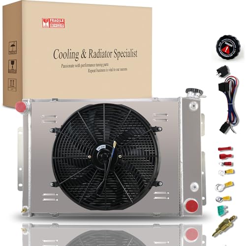 4-Row Radiator for 1967-1969 Chevy Camaro Pontiac Firebird V8 23" Core - size: 4 Row Radiator+shroud fan+relay