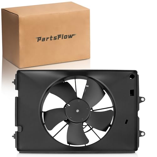 PartsFlow Radiator Cooling Fan Assembly Driver Side Left LH Assembly For 2006 2007 2008 Honda Ridgeline 620-273 - color: For Honda Ridgeline