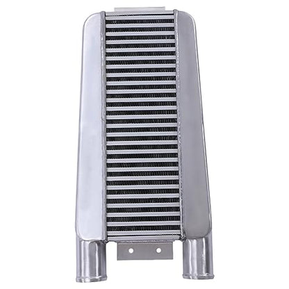 2.50 Inch Inlet/Outlet Diameter, Universal Aluminum Intercooler 24x11x3 inch, Turbo Under the Front of the Car Mount Universal Aluminum Intercooler Cooling Kit - size: 24x11x3