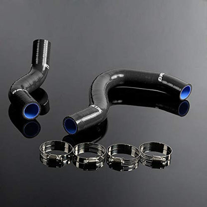 PIT66 Silicone Radiator Hose Kit Fit Honda Civic 2002-2005 - color: Black