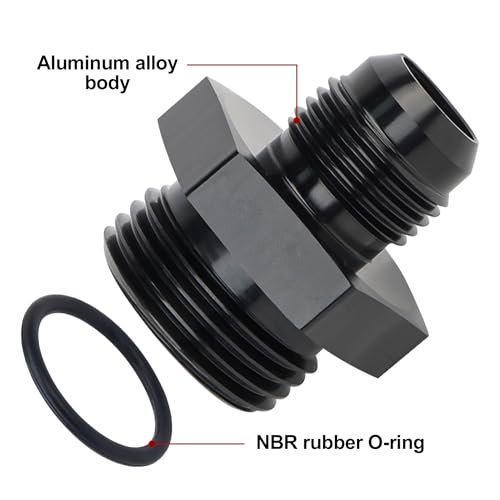 EVIL ENERGY 8AN Flare to AN12 ORB Male O-Ring 2PCS Fitting Adapter - size: 12AN ORB to 8AN