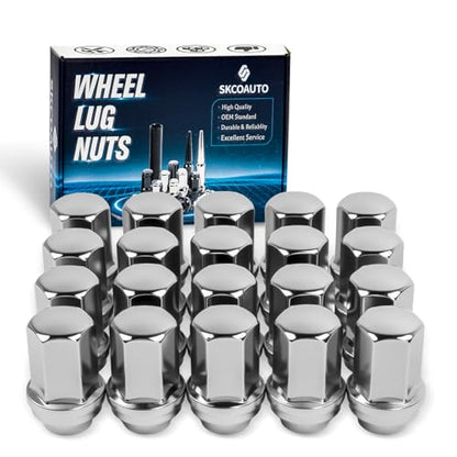 M14x1.5 Lug Nuts 20 Pcs for Ram - color: Chrome, size: M14x1.5, style: 20Pcs，1.77IN