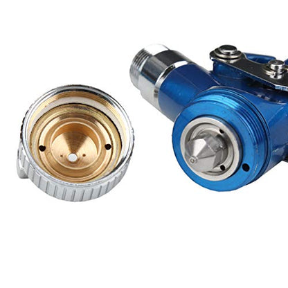 HVLP Gravity Feed Touch Up Air Spray Gun 125CC, Nozzle Tip Size 1.0mm for Base Coats, Metallic Paint, Whole Car Spraying - size: Nozzle Size 1.0mm