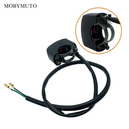 7/8'' 22mm Motorcycle Handlebar Switch, Handlebar Toggle Switch with On Off Push Button for U5 U7 U2 Motorcycle, Dirt Bike, ATV, Kart, Mini Bike, E-Bike, Scooter Handle Kill Switch.