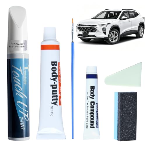 G1W/WA140X Iridescent Pearl White Frost Touch Up Paint for GMC Chevrolet - color: (G1W/WA140X) Iridescent Pearl White Frost