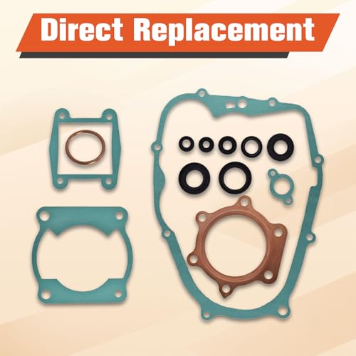 labwork Engine Head Top and Bottom End Gasket Set Replacement for Yamaha Blaster 200 YFS200 1988-2006