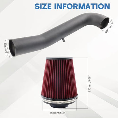 Cold Air Intake System for 2019-2024 RAM 1500 3.6L V6 Gas Truck - size: 2019-2024 Ram 1500 3.6l v6 Gas