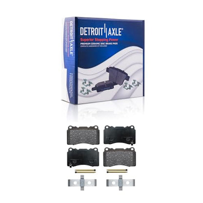 Detroit Axle - 8pc Brake Kit for 2016 Tesla Model S - size: 8PR53521/KIT