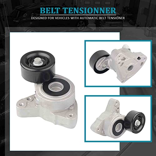 IRONTEK 38278 Belt Tensioner Pulley Assembly fit for Acura (2006-2011 CSX/ 2013-2015 ILX/2007-2012 RDX), fit for Honda (2006-2015 Civic/ 2002-2014 CR-V/ 2003-2011 Element #31170PNA013 33997 - size: 31170RAAA02